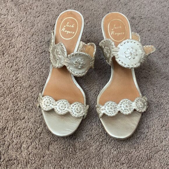 Jack Roger gold sandals - Picture 3 of 5